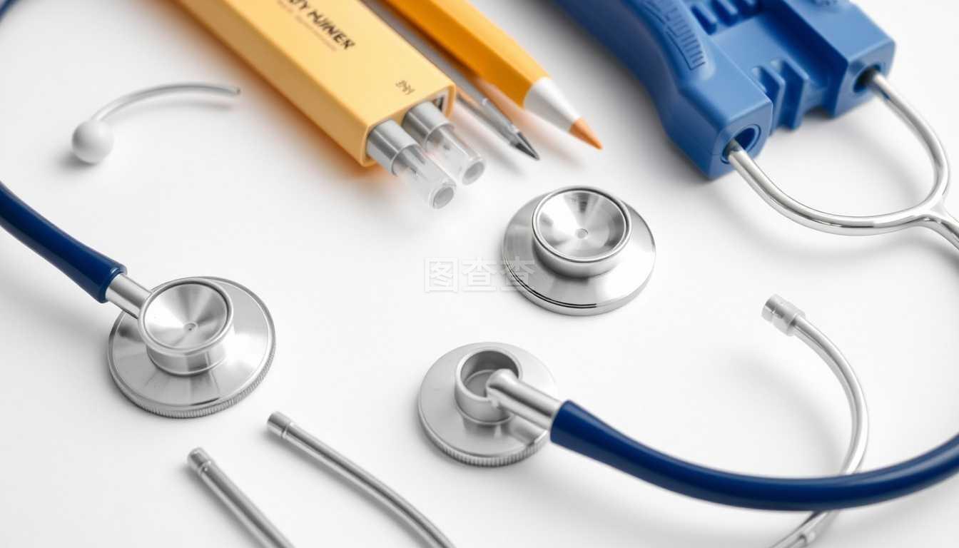 醫(yī)療器械工具 紅色聽診器與理療器械的應(yīng)用與重要性